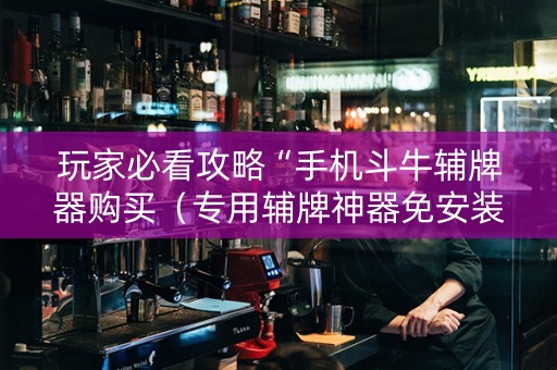 玩家必看攻略“手机斗牛辅牌器购买（专用辅牌神器免安装）