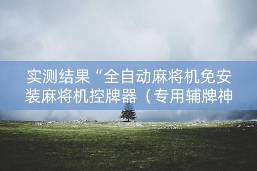 实测结果“全自动麻将机免安装麻将机控牌器（专用辅牌神器免安装）