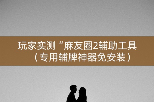玩家实测“麻友圈2辅助工具（专用辅牌神器免安装）
