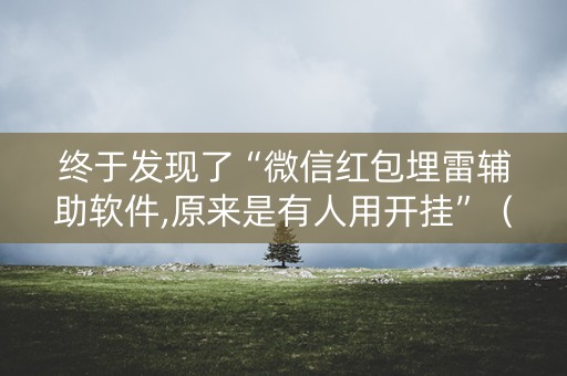 终于发现了“微信红包埋雷辅助软件,原来是有人用开挂”（详细透视教程）-哔哩哔哩