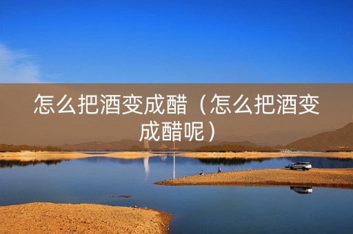 怎么把酒变成醋（怎么把酒变成醋呢）