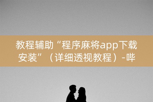 教程辅助“程序麻将app下载安装”（详细透视教程）-哔哩哔哩