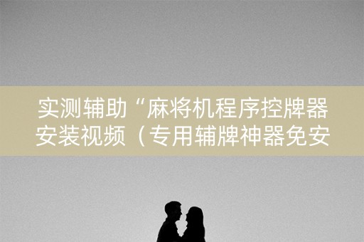 实测辅助“麻将机程序控牌器安装视频（专用辅牌神器免安装）