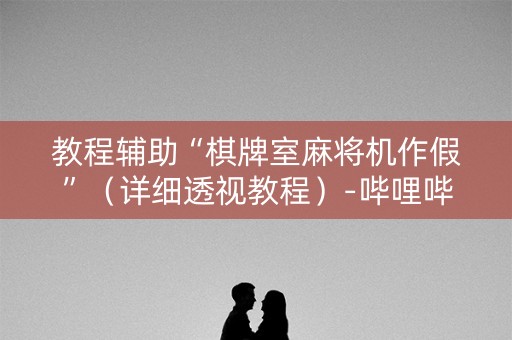 教程辅助“棋牌室麻将机作假”（详细透视教程）-哔哩哔哩