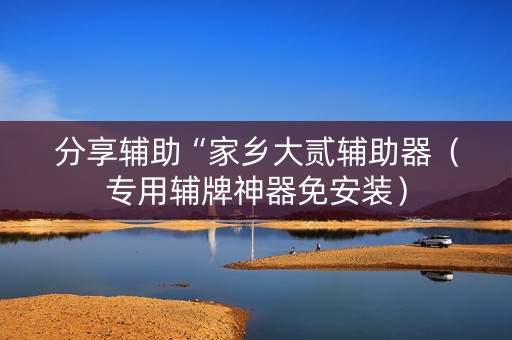 分享辅助“家乡大贰辅助器（专用辅牌神器免安装）