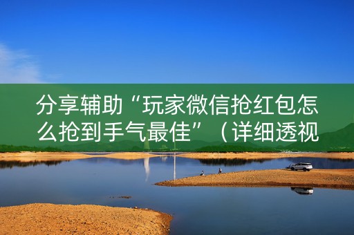分享辅助“玩家微信抢红包怎么抢到手气最佳”（详细透视教程）-哔哩哔哩