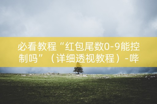 必看教程“红包尾数0-9能控制吗”（详细透视教程）-哔哩哔哩