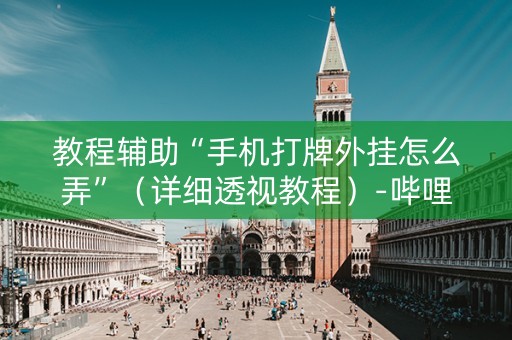教程辅助“手机打牌外挂怎么弄”（详细透视教程）-哔哩哔哩