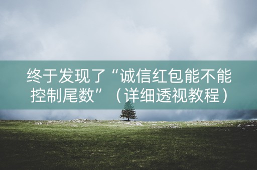 终于发现了“诚信红包能不能控制尾数”（详细透视教程）-哔哩哔哩