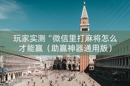 玩家实测“微信里打麻将怎么才能赢（助赢神器通用版）