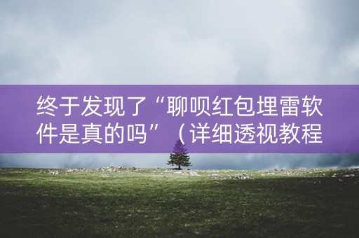 终于发现了“聊呗红包埋雷软件是真的吗”（详细透视教程）-哔哩哔哩