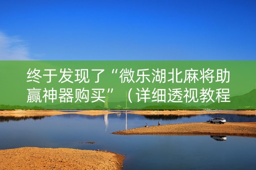 终于发现了“微乐湖北麻将助赢神器购买”（详细透视教程）-哔哩哔哩