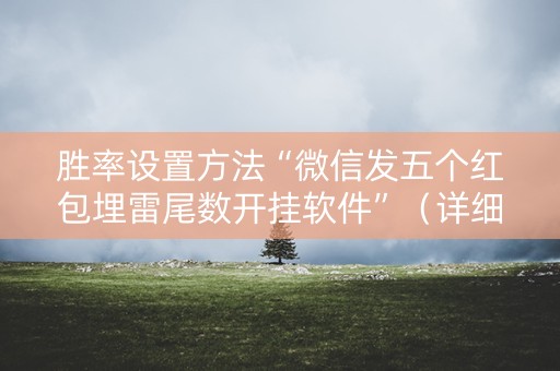 胜率设置方法“微信发五个红包埋雷尾数开挂软件”（详细透视教程）-哔哩哔哩