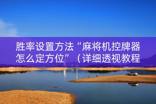 胜率设置方法“麻将机控牌器怎么定方位”（详细透视教程）-哔哩哔哩