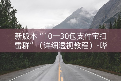 新版本“10一30包支付宝扫雷群”（详细透视教程）-哔哩哔哩