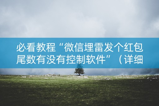 必看教程“微信埋雷发个红包尾数有没有控制软件”（详细透视教程）-哔哩哔哩