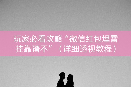 玩家必看攻略“微信红包埋雷挂靠谱不”（详细透视教程）-哔哩哔哩