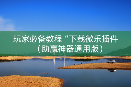 玩家必备教程“下载微乐插件（助赢神器通用版）