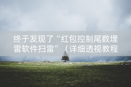 终于发现了“红包控制尾数埋雷软件扫雷”（详细透视教程）-哔哩哔哩