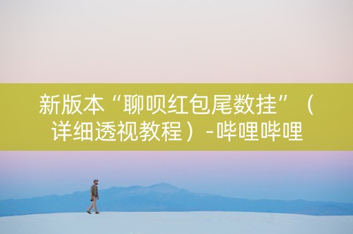 新版本“聊呗红包尾数挂”（详细透视教程）-哔哩哔哩