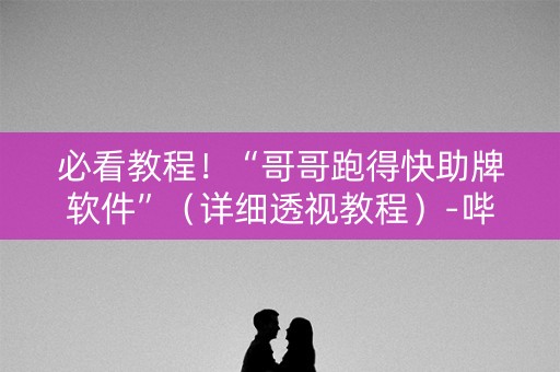 必看教程！“哥哥跑得快助牌软件”（详细透视教程）-哔哩哔哩