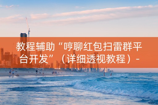 教程辅助“哼聊红包扫雷群平台开发”（详细透视教程）-哔哩哔哩
