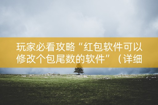 玩家必看攻略“红包软件可以修改个包尾数的软件”（详细透视教程）-哔哩哔哩