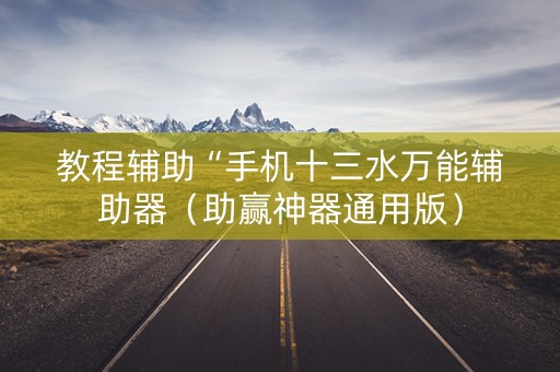 教程辅助“手机十三水万能辅助器（助赢神器通用版）