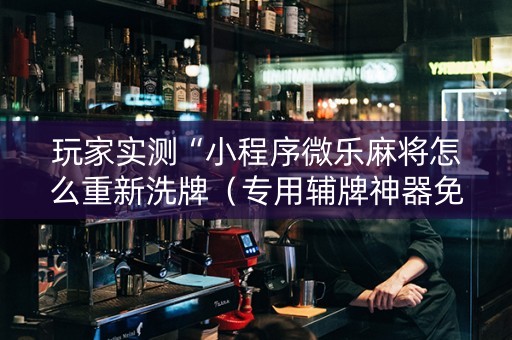 玩家实测“小程序微乐麻将怎么重新洗牌（专用辅牌神器免安装）