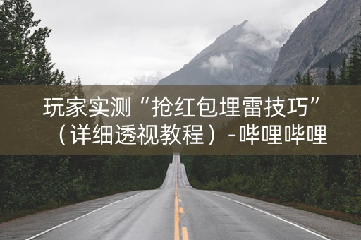 玩家实测“抢红包埋雷技巧”（详细透视教程）-哔哩哔哩