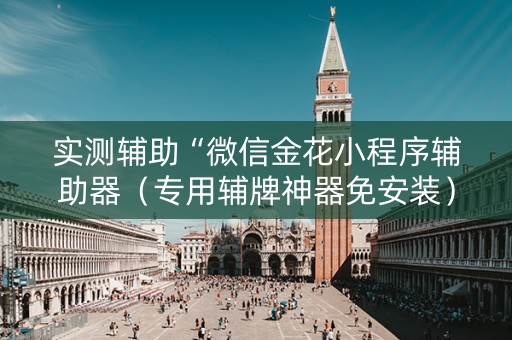实测辅助“微信金花小程序辅助器（专用辅牌神器免安装）