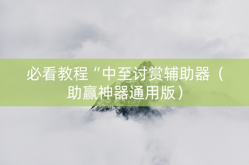 必看教程“中至讨赏辅助器（助赢神器通用版）