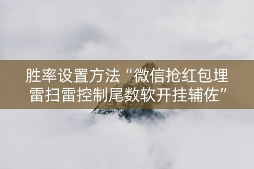 胜率设置方法“微信抢红包埋雷扫雷控制尾数软开挂辅佐”（详细透视教程）-哔哩哔哩