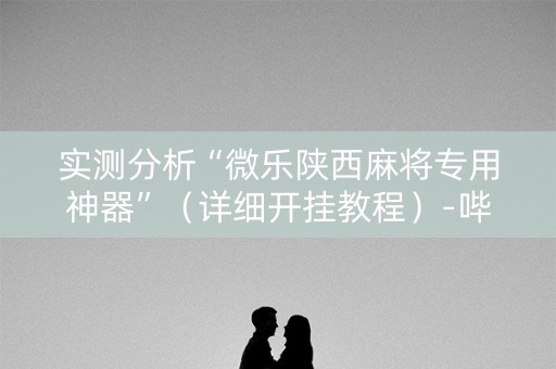 实测分析“微乐陕西麻将专用神器”（详细开挂教程）-哔哩哔哩