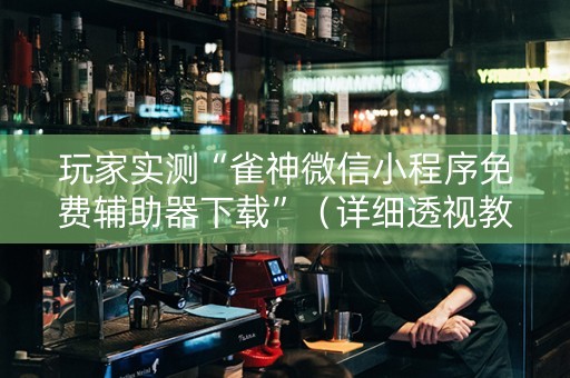 玩家实测“雀神微信小程序免费辅助器下载”（详细透视教程）-哔哩哔哩