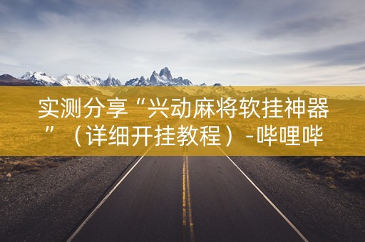 实测分享“兴动麻将软挂神器”（详细开挂教程）-哔哩哔哩