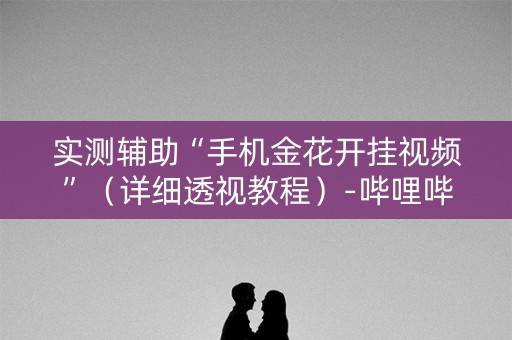 实测辅助“手机金花开挂视频”（详细透视教程）-哔哩哔哩