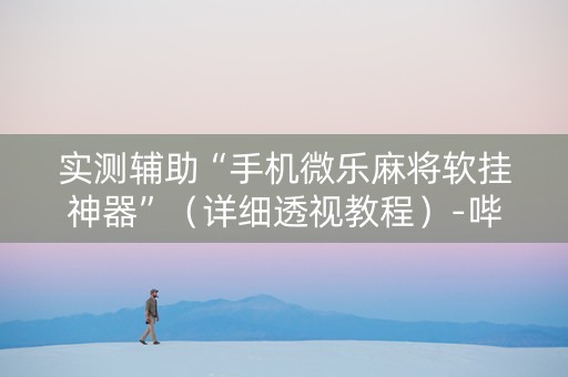 实测辅助“手机微乐麻将软挂神器”（详细透视教程）-哔哩哔哩