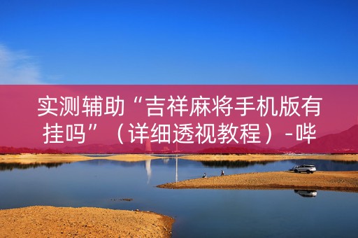 实测辅助“吉祥麻将手机版有挂吗”（详细透视教程）-哔哩哔哩