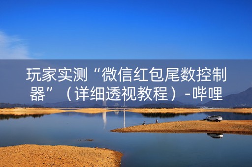 玩家实测“微信红包尾数控制器”（详细透视教程）-哔哩哔哩