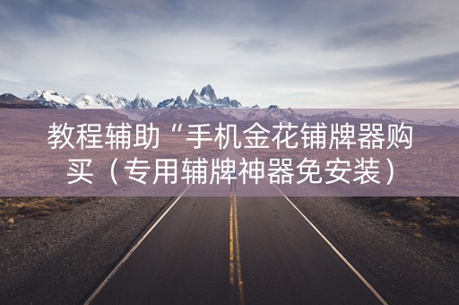 教程辅助“手机金花铺牌器购买（专用辅牌神器免安装）