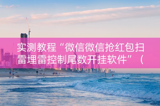 实测教程“微信微信抢红包扫雷埋雷控制尾数开挂软件”（详细透视教程）-哔哩哔哩