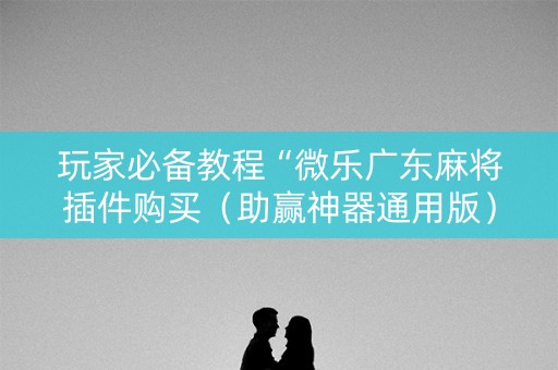 玩家必备教程“微乐广东麻将插件购买（助赢神器通用版）