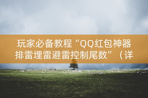 玩家必备教程“QQ红包神器排雷埋雷避雷控制尾数”（详细透视教程）-哔哩哔哩