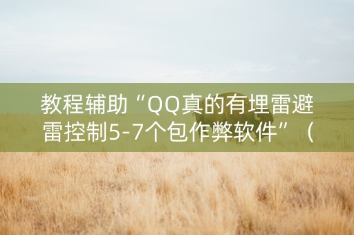 教程辅助“QQ真的有埋雷避雷控制5-7个包作弊软件”（详细透视教程）-哔哩哔哩