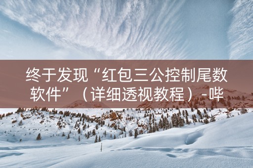终于发现“红包三公控制尾数软件”（详细透视教程）-哔哩哔哩
