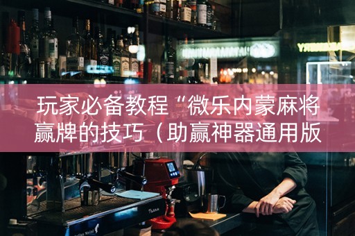 玩家必备教程“微乐内蒙麻将赢牌的技巧（助赢神器通用版）