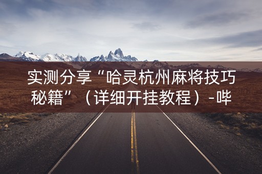 实测分享“哈灵杭州麻将技巧秘籍”（详细开挂教程）-哔哩哔哩