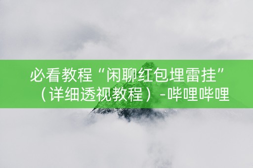 必看教程“闲聊红包埋雷挂”（详细透视教程）-哔哩哔哩