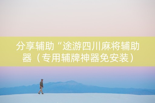 分享辅助“途游四川麻将辅助器（专用辅牌神器免安装）